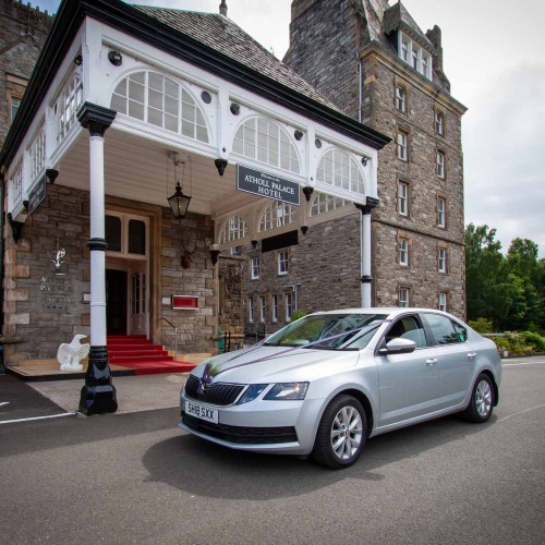 Pitlochry Taxi outside Atholl Palace hotel